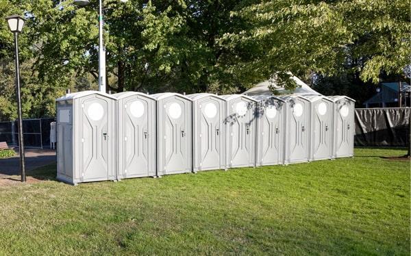 Portable restroom rental unit in Meridian, Mississippi